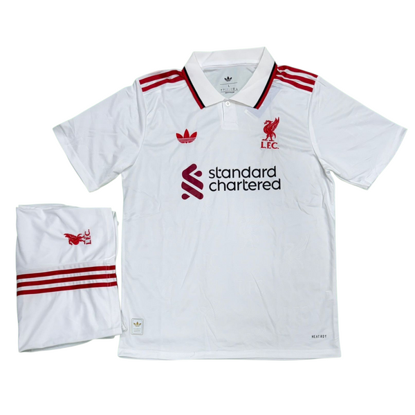 Liverpool Special Edition White Set 2025/26 - (Jersey + Shorts