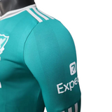 Liverpool Third Fullsleeves Green 2025/26 - Player Version Quality