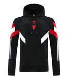 Manchester United Black Hoodie Tracksuit 2025/26