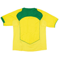 2004 Brazil Home Yellow Jersey - Retro ( Original Quality )