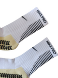 Nike Pro Grip Socks - White (Cushioned Performance)