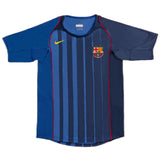 2004/05 FCB Away Blue - Retro Jersey