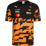 Mclaren Racing F1 Black/Orange 1000th Race T-Shirt - (Superior Quality)
