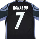 Ronaldo 7 - 2016/17 Merengues Third Fullsleeves Jersey - Retro
