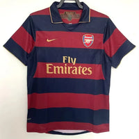 2007/08 Gunners Third Maroon/Blue Lining Jersey - Retro