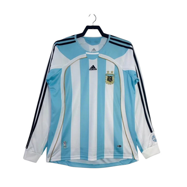 2006/07 Argentina Home Fullsleeves Retro Jersey - Authentic