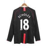 2007-08 Scholes 18 - Manchester United Away Fullsleeves - Retro
