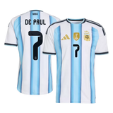 De Paul 7 - Argentina Home World Cup 2026 - Player Version (Authentic)