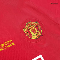 2007-08 Scholes 18 - Manchester United Home Fullsleeves Jersey - Retro