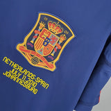 2010 Spain Away Blue Jersey - Retro ( Original Quality )