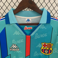 1996/97 FCB Away Retro Kappa Fullsleeves Light Blue Jersey