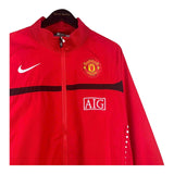 Manchester United Red 2009 Black Line in the Middle Retro Windbreaker Jacket