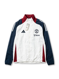 Manchester United White (Blue Sleeves) Windbreaker Jacket 2025/26