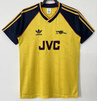 1988/1990 Gunners Away Yellow JVC Jersey - Retro