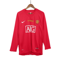 2007-08 Scholes 18 - Manchester United Home Fullsleeves Jersey - Retro