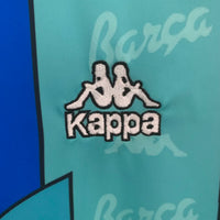 1996/97 FCB Away Retro Kappa Fullsleeves Light Blue Jersey