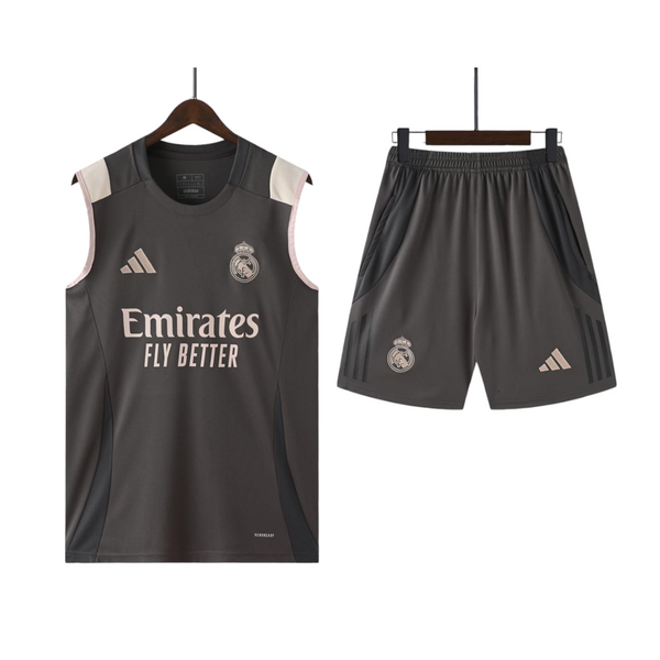 Merengues Grey Sleeveless Training Set - 2024/25