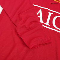 2007-08 Scholes 18 - Manchester United Home Fullsleeves Jersey - Retro