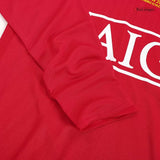 2007-08 Scholes 18 - Manchester United Home Fullsleeves Jersey - Retro