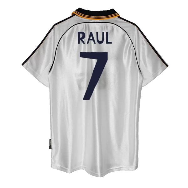 Raul 7 - 1999/00 Merengues Home Jersey - Retro