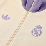 Merengues Off White (Purple Strips) Anthem Jacket 2025/26