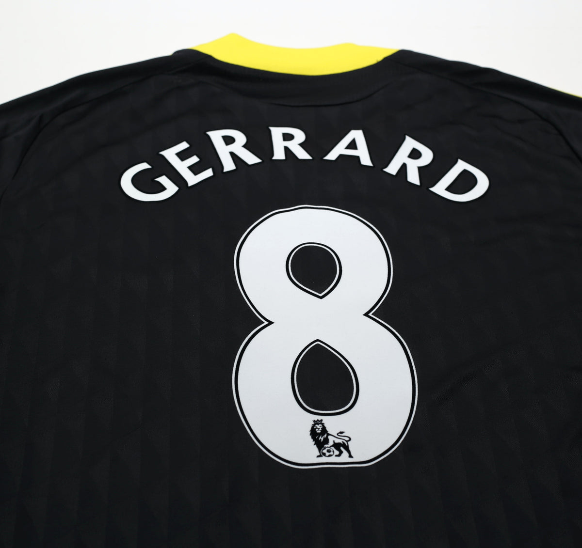 パーツ Gerrard Gerrard 8 - 2010/11 Liverpool Third Black Jersey - Retro