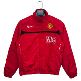 Manchester United Red 2009 Black Line in the Middle Retro Windbreaker Jacket