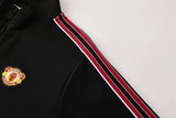 Manchester United Full Black Anthem Jacket - 2025/26