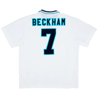 Beckham 7 - 1996 England Home World Cup Jersey - Retro ( Original Quality )