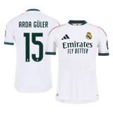 Arda Guler 15 - Merengues Home 2026/27 - Player Version Quality