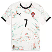 Ronaldo 7 - Portugal Away Puma White 2025 - Player Version