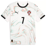 Ronaldo 7 - Portugal Away Puma White 2025 - Player Version