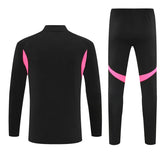 Gunners Black (Pink Strips) Tracksuit 2025/26