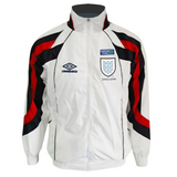England Retro Style White Windbreaker Jacket 2025/26 (Superior Quality)