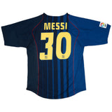 Messi 30 - 2004/05 FCB Away Blue - Retro Jersey