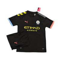 Manchester City Away Set Black 2019/20 - (Jersey+Shorts)