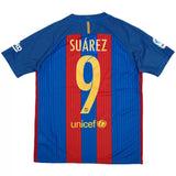 Suarez 9 - 2016/17 FCB Home - Retro Jersey