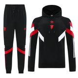 Manchester United Black Hoodie Tracksuit 2025/26