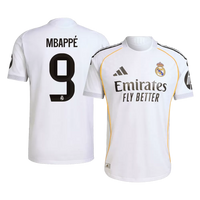 Mbappe 9 - Merengues Home 2025/26 - Player Version Quality