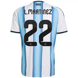 L. Martinez 22 - Argentina Home World Cup 2026 - Master Quality