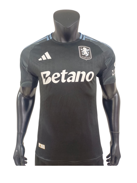 Aston Villa Away Black 2025/26 - Player Version Qualtiy