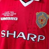 1999-00 Manchester United Home UCL Final Fullsleeves Jersey - Retro