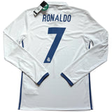 Ronaldo 7 - 2016/17 Merengues Home Fullsleeves Jersey - Retro