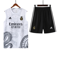 Merengues White Dragon Sleeveless Training Set - 2024/25