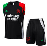 Gunners Black Sleeveless Training Set 2024/25