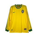 1998/00 Brazil Home Fullsleeves Jersey - Retro ( Original Quality )