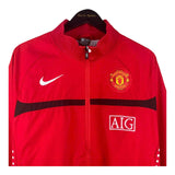 Manchester United Red 2009 Black Line in the Middle Retro Windbreaker Jacket