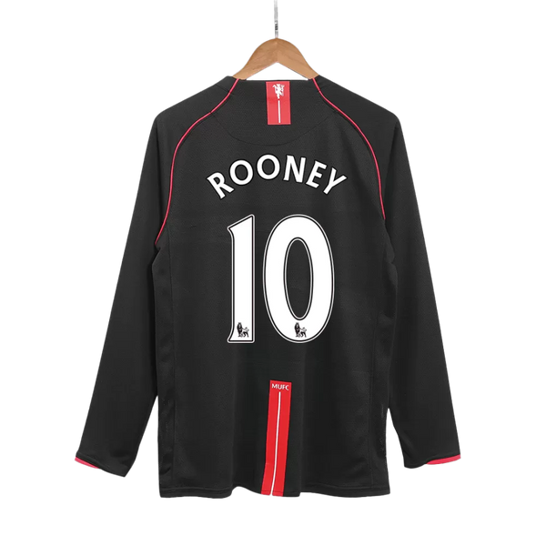 2007-08 Rooney 10 - Manchester United Away Fullsleeves - Retro