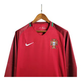 2016 Portugal Home Fullsleeves Jersey - Retro