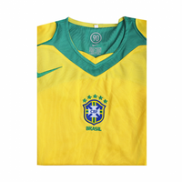 2004 Brazil Home Yellow Jersey - Retro ( Original Quality )